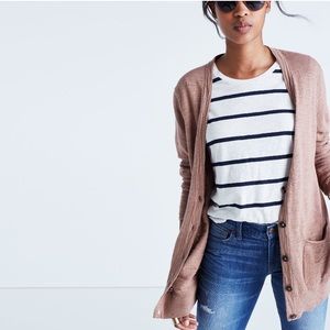 Madewell dusty rose cardigan size small